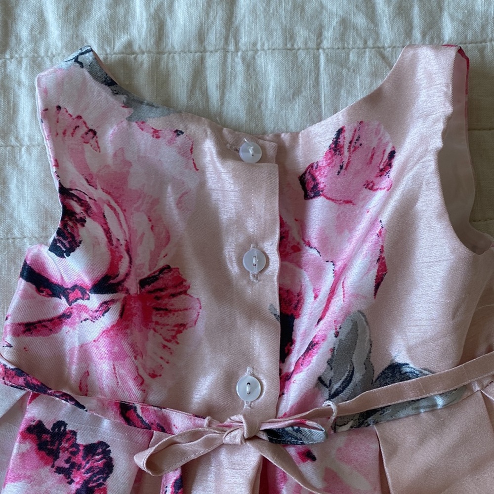 Sweet Heart Rose Floral Pink Sleeveless Dress Size 24 Months - Picture 8 of 11